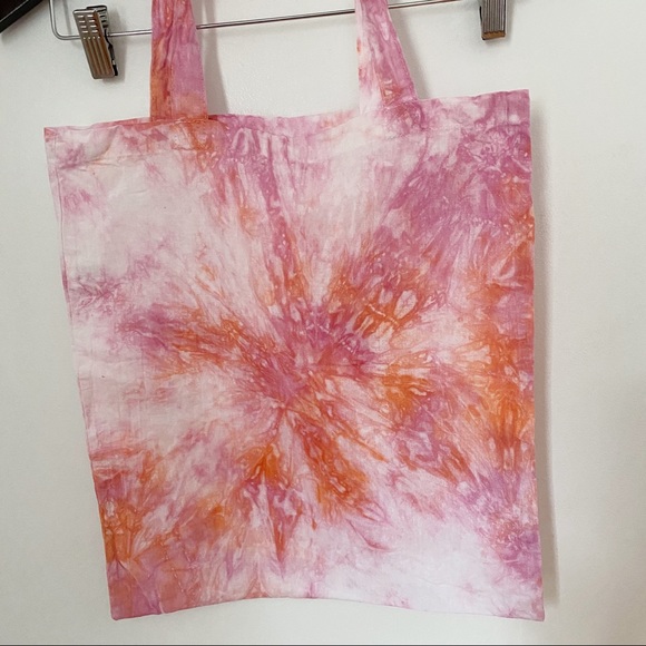 Custom Tie dye Cotton Canvas Reusable Bag - Picture 2 of 6